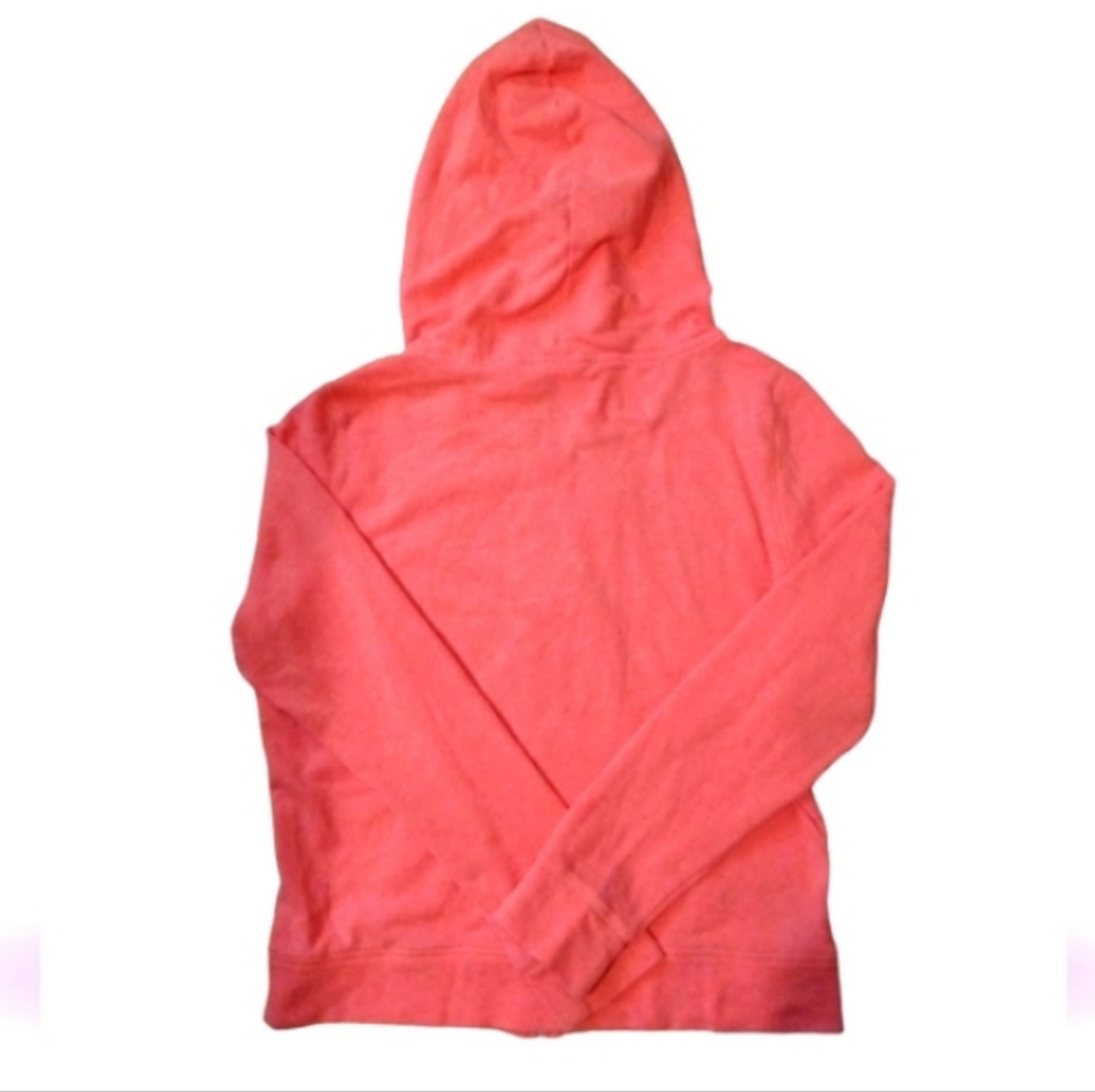 PINK VS Full Zip Up Hoodie Neon Orange/Coral w/ Black Logo rare/htf - Picture 3 of 3